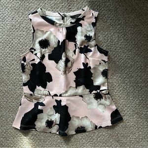 Floral Peplum Top (NWT)